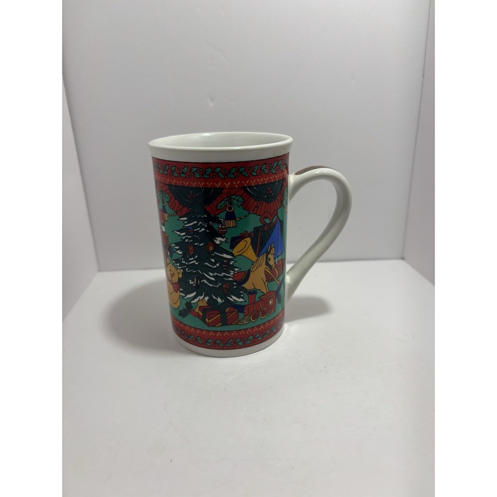 Seasonal Holiday Christmas Coffee Mug‎ Fireplace Nutcracker